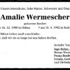 Bonfert Amalie 1900-1992 Todesanzeige